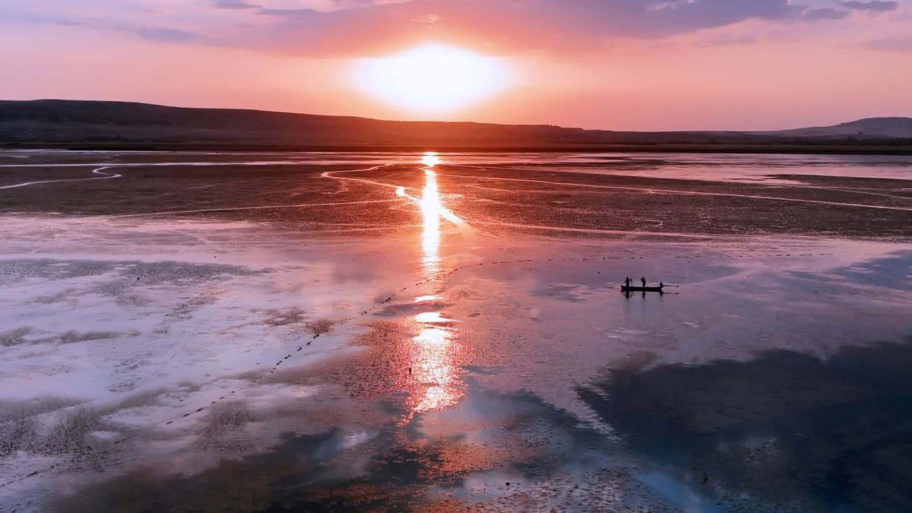 Foto - O göl tamamen kurudu! Kuş cennetiydi çorak araziye döndü
