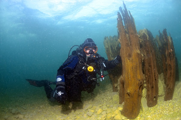 Foto - O gölün altındaki gizli hazine! Dalgıçlar antik yolda böyle yürüdü