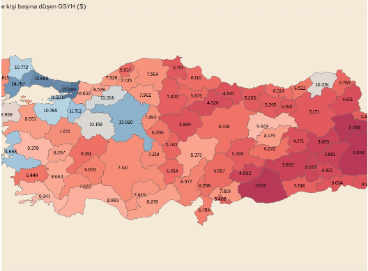 Foto - O ilimiz kişi başına düşen milli gelirde ilk sıraya oturdu! İstanbul'u bile geride bıraktı