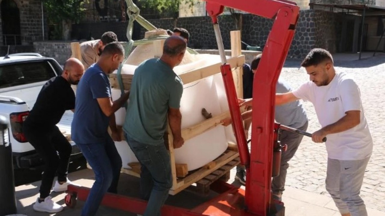 Foto - O ilimizde bulundu! Evdeki dev tarihi eser müzeye taşındı