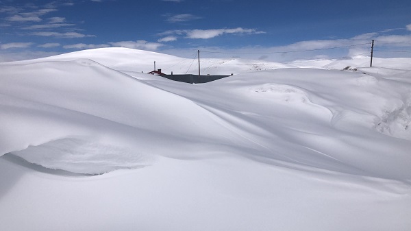 Foto - O ilimizde evler kar altında kaldı