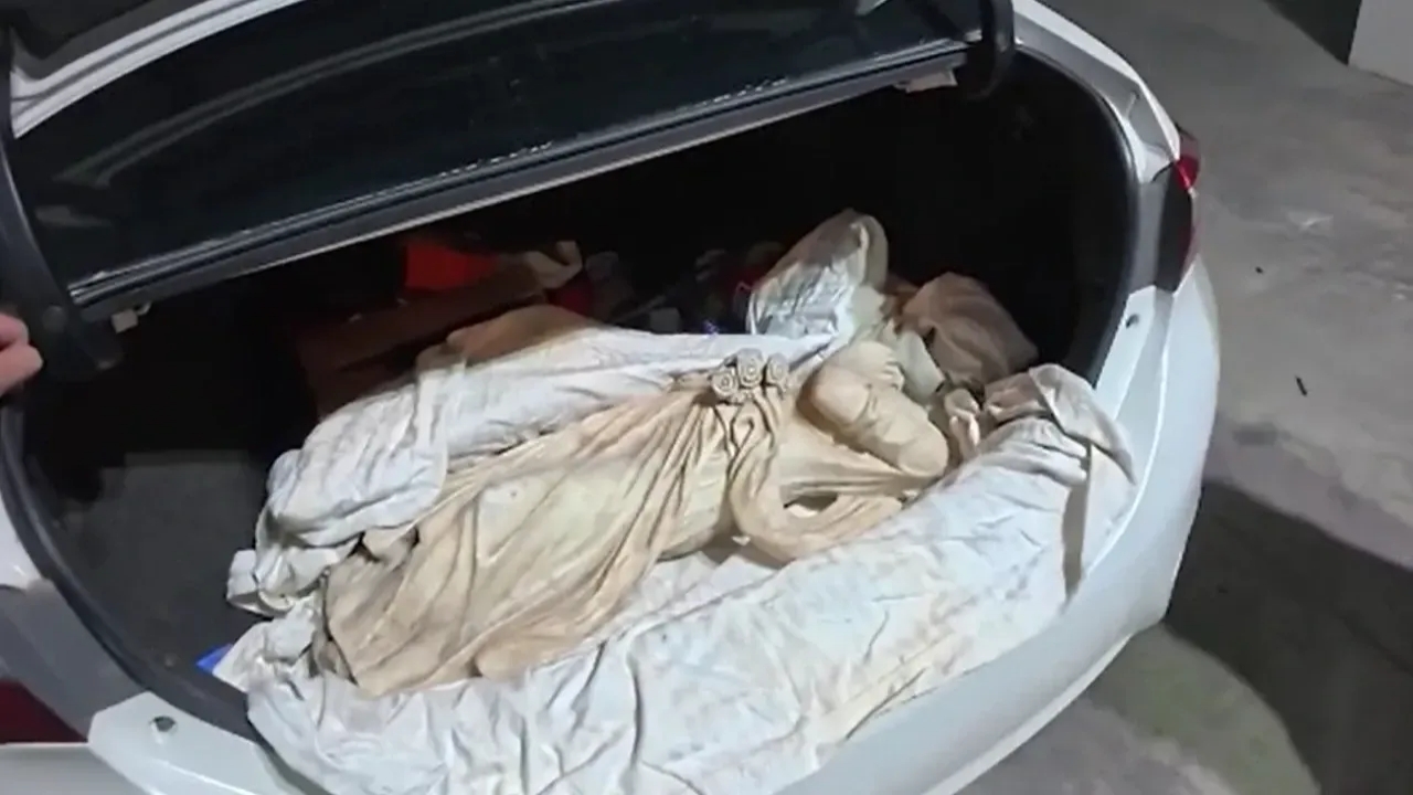 Foto - O ilimizde, filmlere konu olacak hırsızlık olayı! Çarşafa sarılmış halde bakın ne bulundu