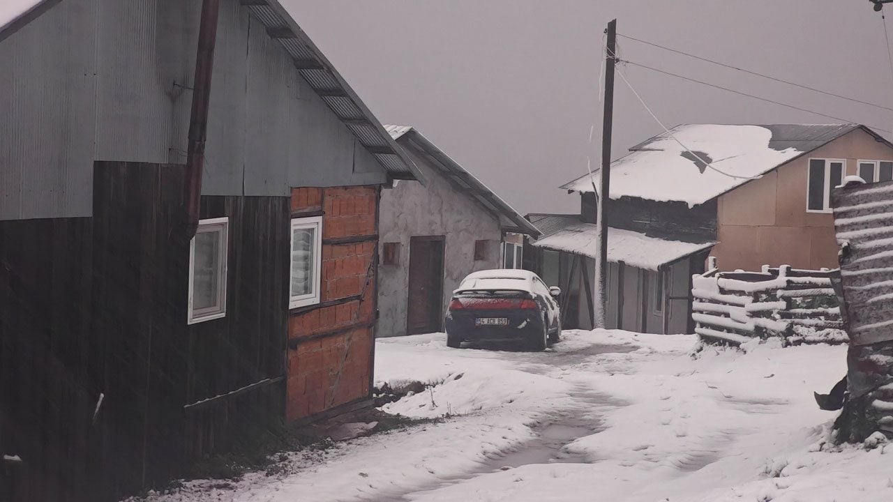 Foto - O ilimizde mevsimin ilk karı düştü! Yaylalar bir gecede beyaza büründü