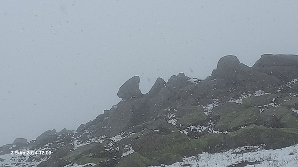 Foto - O ilimizde mevsimin ilk karı yağdı