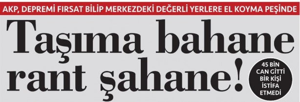 Foto - O kafa hiç değişmiyor: Cumhuriyet kentsel dönüşüme yine 'rant' demeye başladı