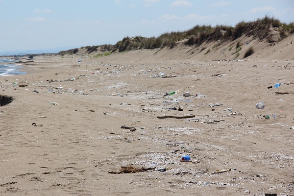Foto - O kumsal çöpten görünmez hale geldi