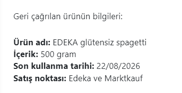 Foto - O makarna markası marketlerden acil olarak toplatılıyor! Hastalığa sebep olma tehlikesi var