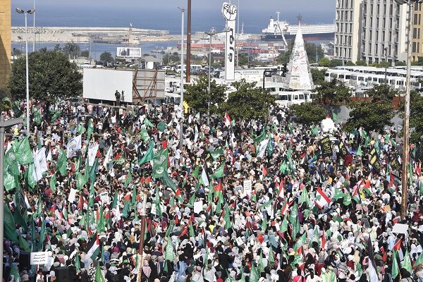 Foto - O ülkede binler Gazze için yürüdü