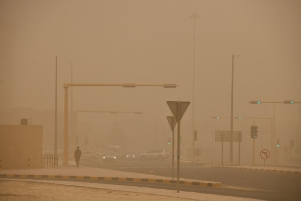 Foto - O ülkede kum fırtınası
