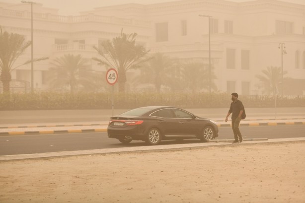 Foto - O ülkede kum fırtınası