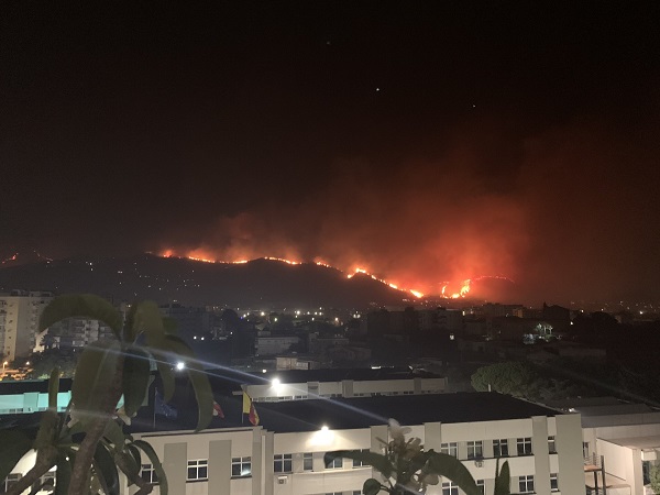 Foto - O ülkede orman yangını havalimanına yaklaştı