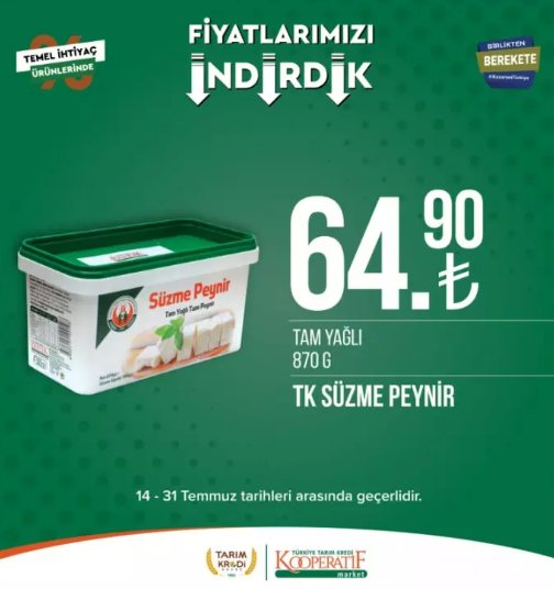 Foto - O ürünleri alana süt bedava! Tarım Kredi'den indirim fırtınası