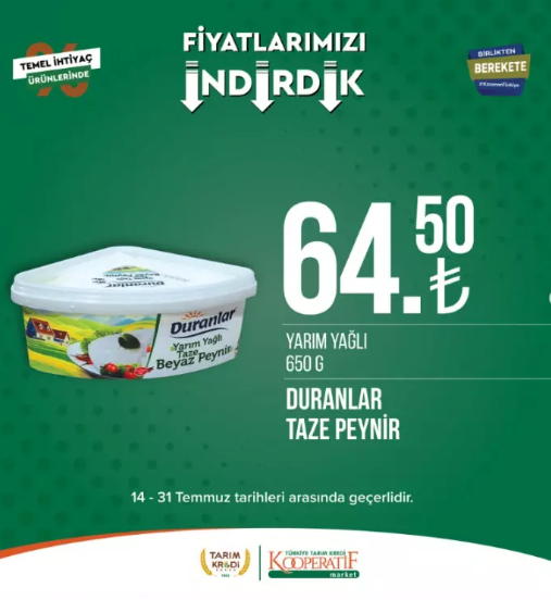 Foto - O ürünleri alana süt bedava! Tarım Kredi'den indirim fırtınası