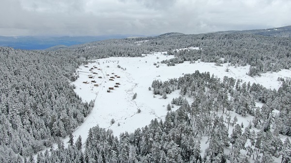 Foto - O yayladan kartpostallık kış görüntüleri