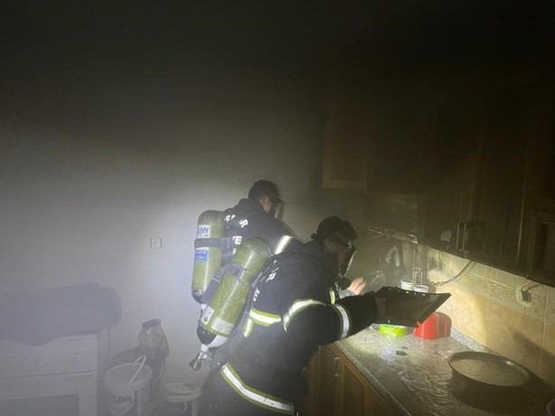 Ocakta unutulan süt evi yaktı, faciadan dönüldü