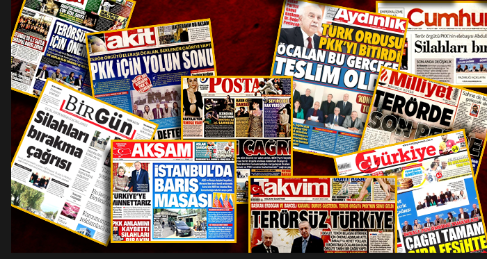 Öcalan çağrıyı yaptı! Türk medyası böyle gördü… O gazete neden üzgün?