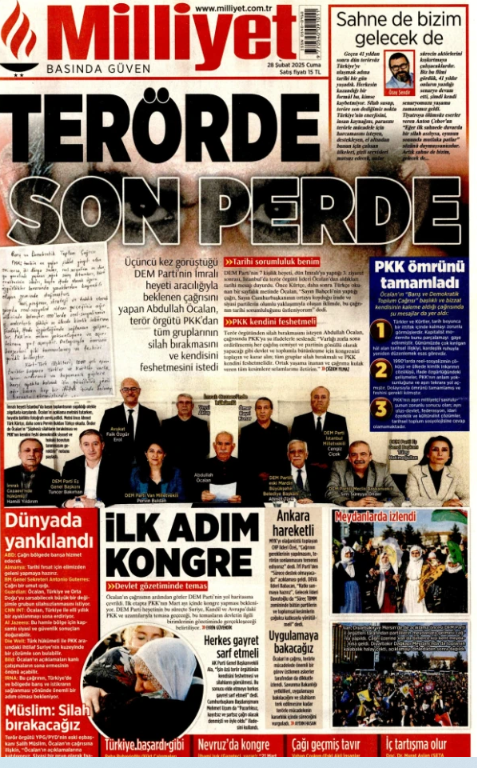 Foto - Öcalan çağrıyı yaptı! Türk medyası böyle gördü… O gazete neden üzgün?