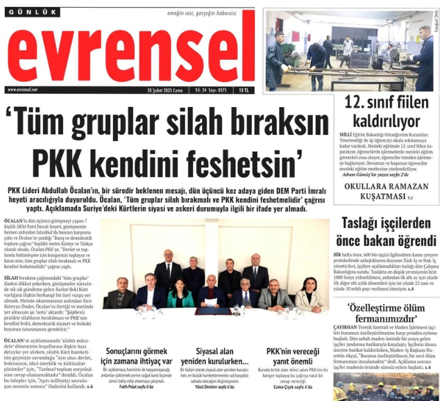 Foto - Öcalan çağrıyı yaptı! Türk medyası böyle gördü… O gazete neden üzgün?