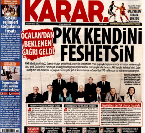 Foto - Öcalan çağrıyı yaptı! Türk medyası böyle gördü… O gazete neden üzgün?