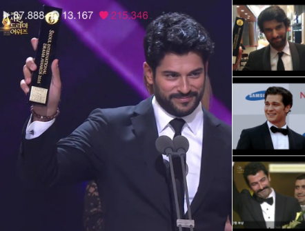 Foto - Ödül törenlerinde devletini ve milletini kötüleyen çakma sanatçılar! Güney Kore’de ödül alan Burak Özçivit bakın neler söyledi