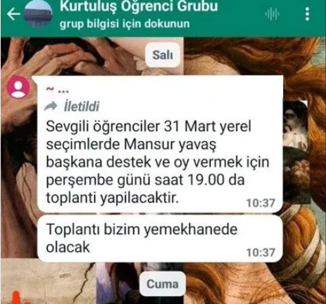 Foto - Öğrencilere oy baskısı! WhatsApp mesajlarıyla ortaya çıktı