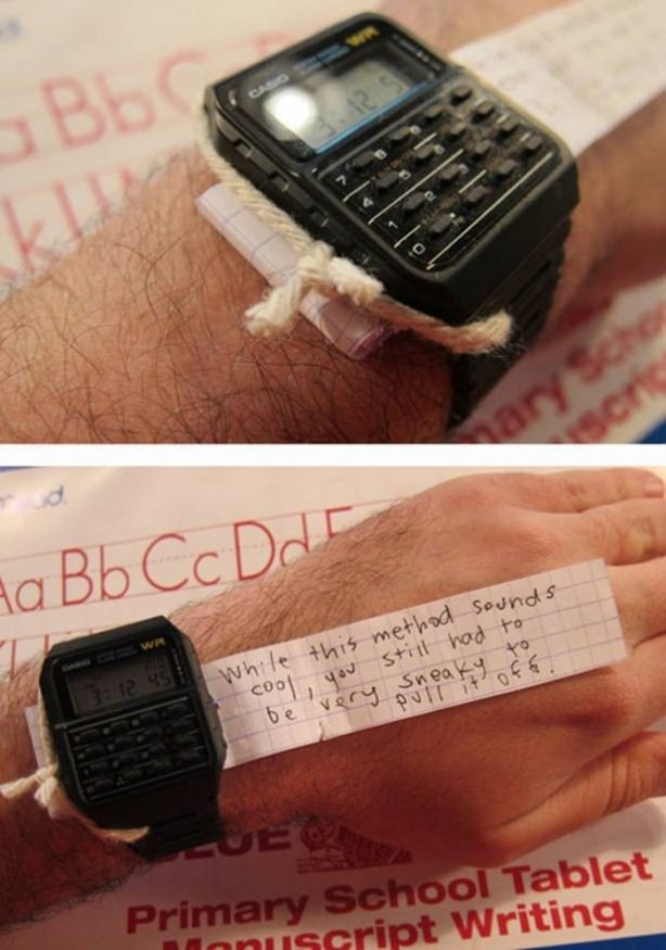 Foto - Öğrencilerin akılalmaz kopya çekme yöntemleri