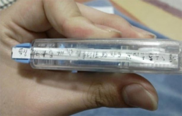 Foto - Öğrencilerin akılalmaz kopya çekme yöntemleri