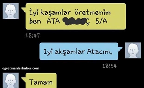 Foto - Öğretmen-öğrenci mesajları güldürüyor