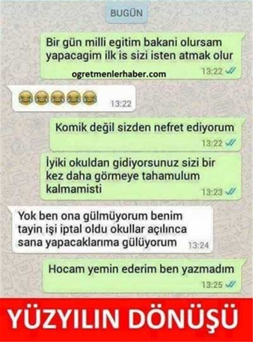 Foto - Öğretmen-öğrenci mesajları güldürüyor