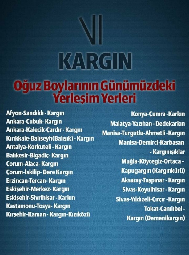 Foto - Oğuzlar'ın hangi Türk boyundansınız? İşte merak edilen sorunun cevabı...