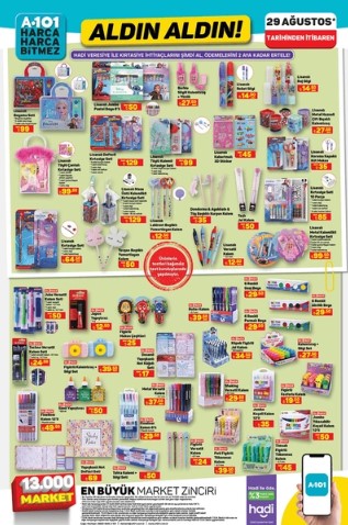 Foto - Okul öncesi ürünlerde son fırsat! A101 dev indirimlerini açıkladı