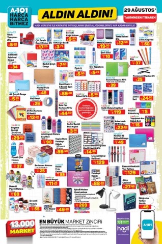 Foto - Okul öncesi ürünlerde son fırsat! A101 dev indirimlerini açıkladı