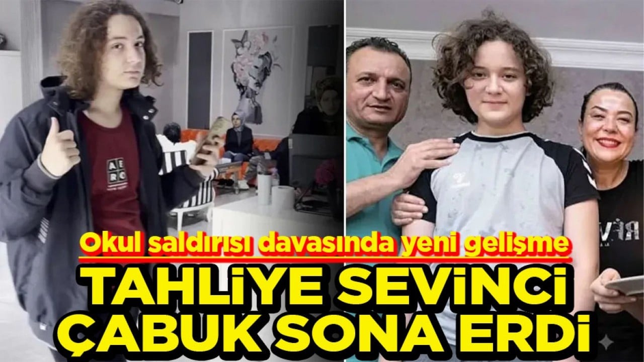 Okul saldırısı davasında yeni gelişme Tahliye sevinci çabuk sona erdi