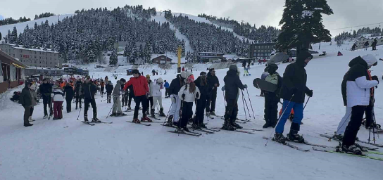 Foto - Okul tatilinde akın ettiler! Milletin keyfi gıcır Uludağ'da Sömestri Tatili Yoğunluğu