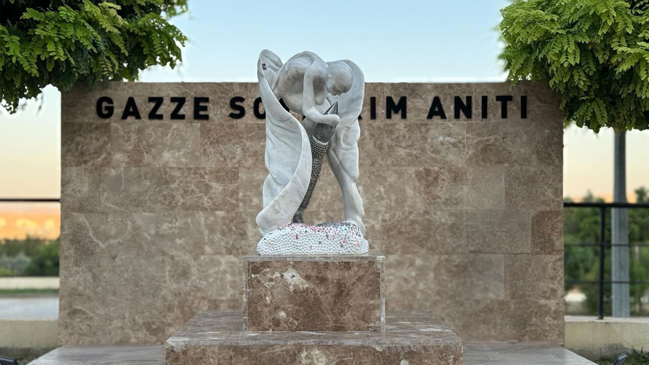 Ölen çocuklara adandı! Gazze’de katledilenler için Mardin’de anıt