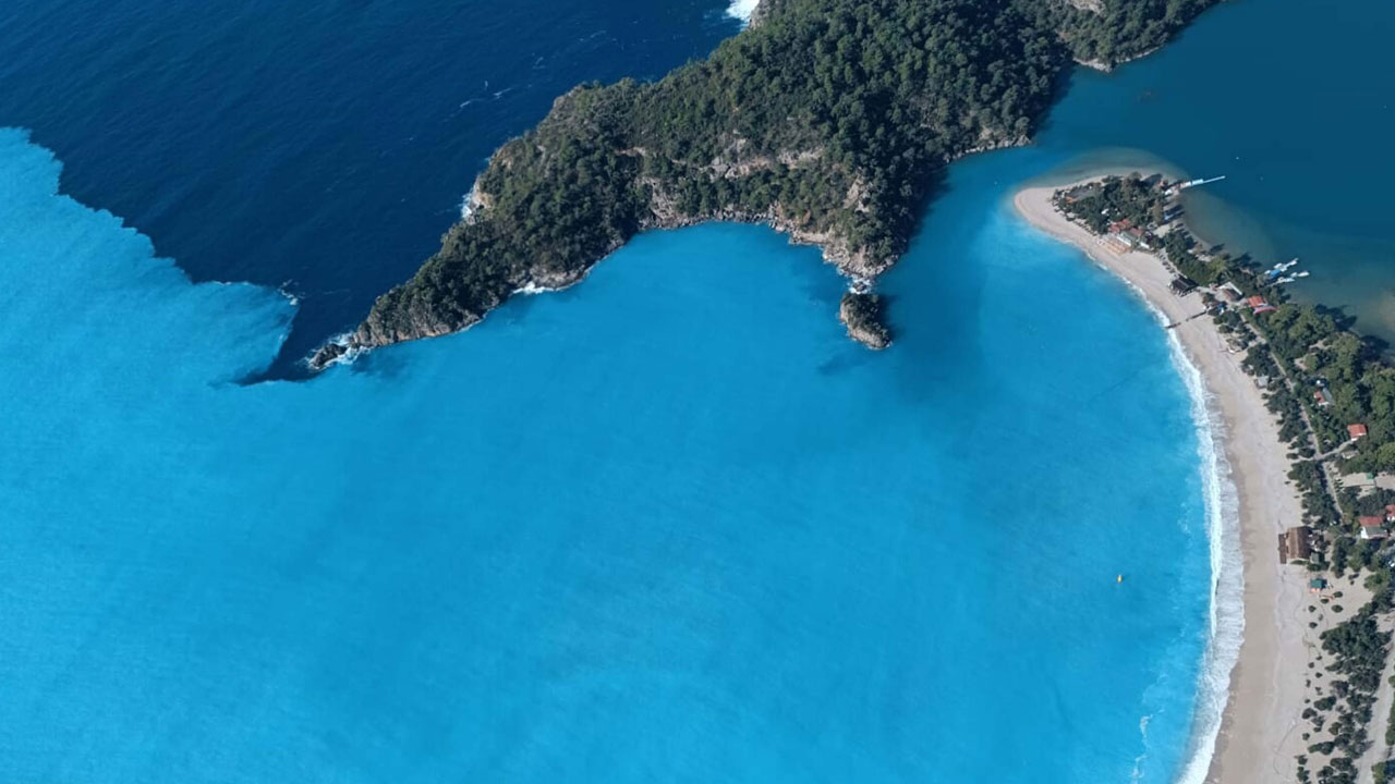 Ölüdeniz nefes kesti! Yağmurun ardından büyüleyen manzara