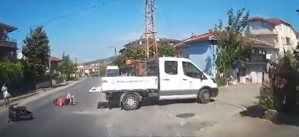 Ölüm anı araç kamerasına yansıdı