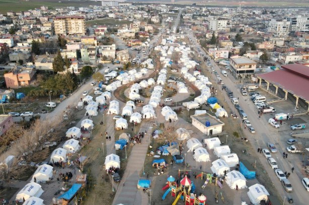 Foto - On binlerce kişilik çadır kent havadan böyle görüntülendi