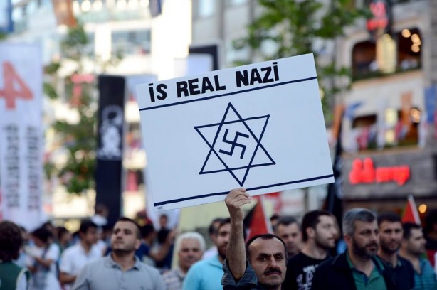 Foto - Onbinlerce Müslüman Mavi Marmara ve Filistin için yürüdür