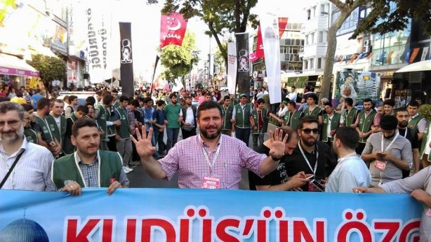 Foto - Onbinlerce Müslüman Mavi Marmara ve Filistin için yürüdür