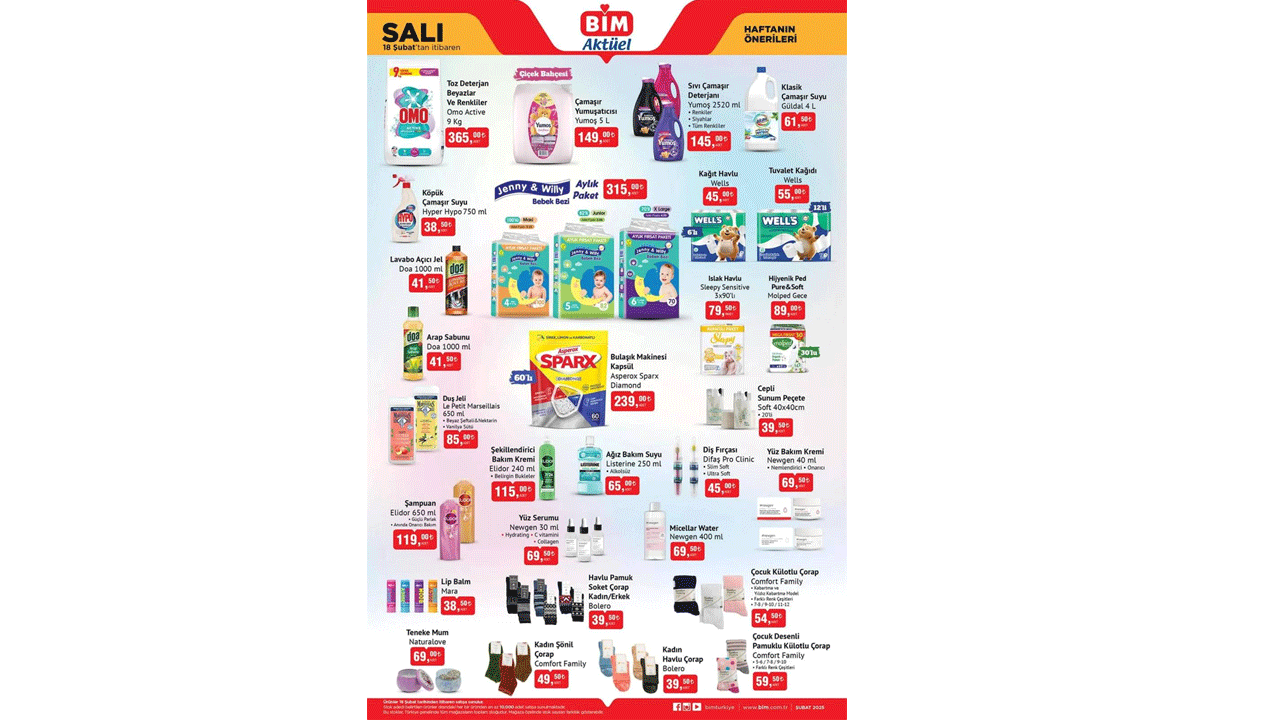 Foto - Onlarca üründe dev fırsatlar! BİM 18 Şubat 2025 indirim kataloğu yayımlandı
