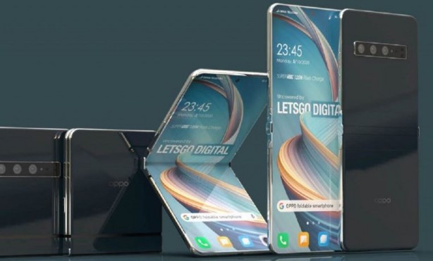 Foto - Oppo'dan 3 katlı katlanabilir telefon