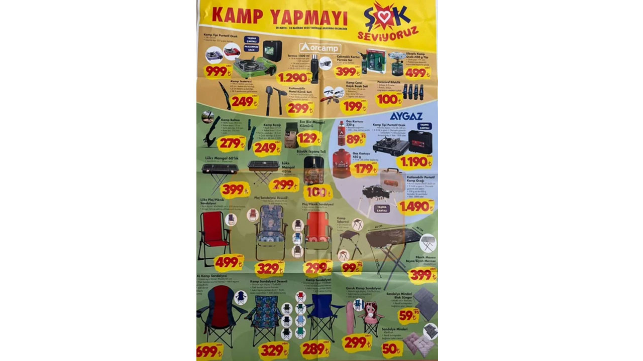 Foto - Orcamp malzemeleri geliyor! ŞOK’ta 28 Mayıs 2025 indirimlerinde neler var neler