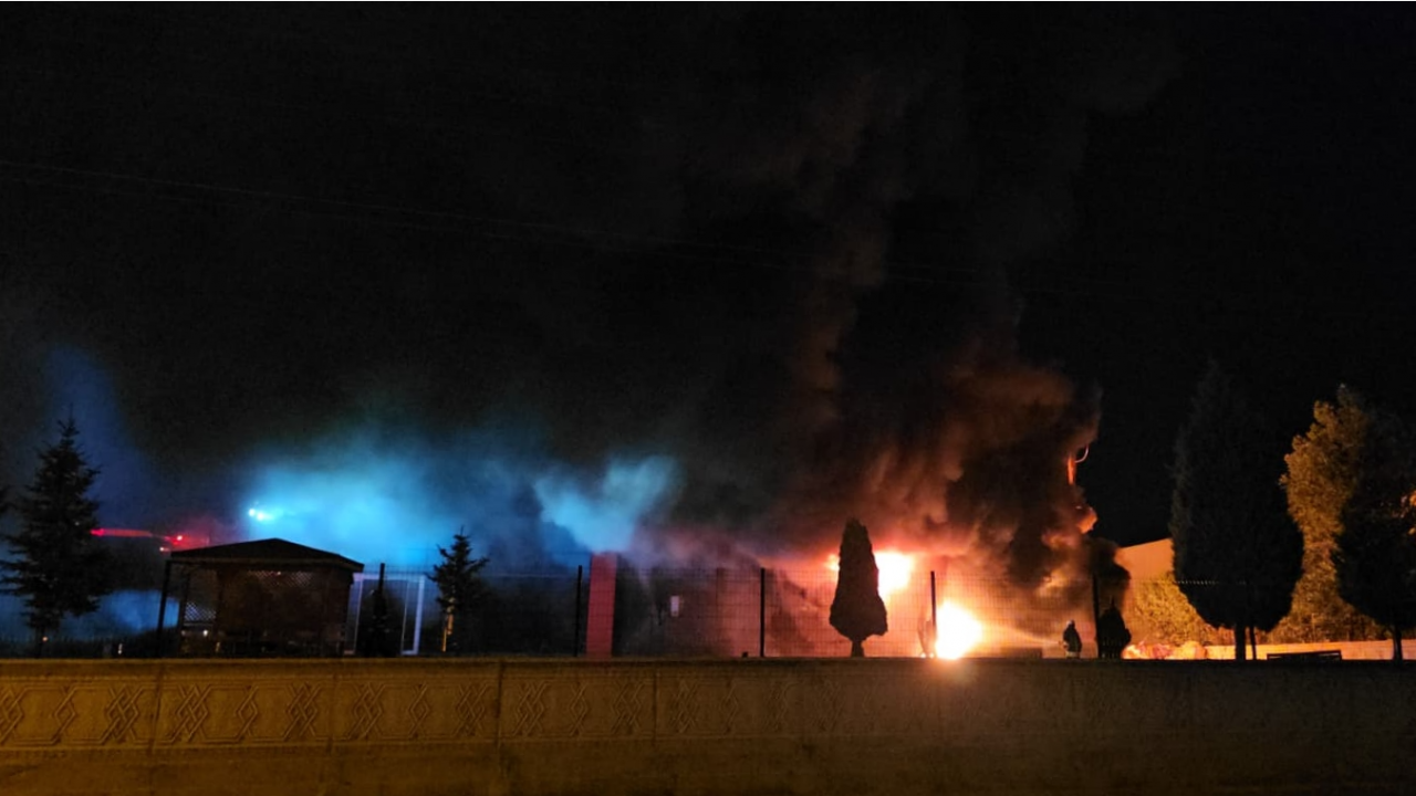 Organize Sanayi Bölgesi'nde fabrika yangını