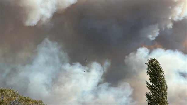 Foto - Orman yangınına havadan ve karadan müdahale