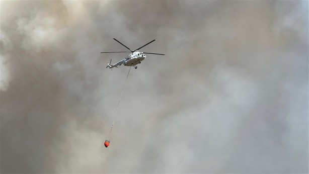 Foto - Orman yangınına havadan ve karadan müdahale