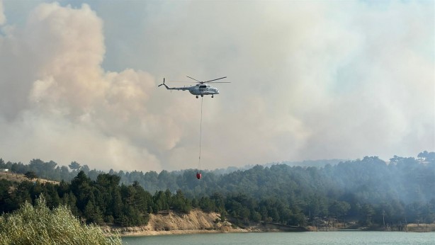 Foto - Orman yangınına havadan ve karadan müdahale