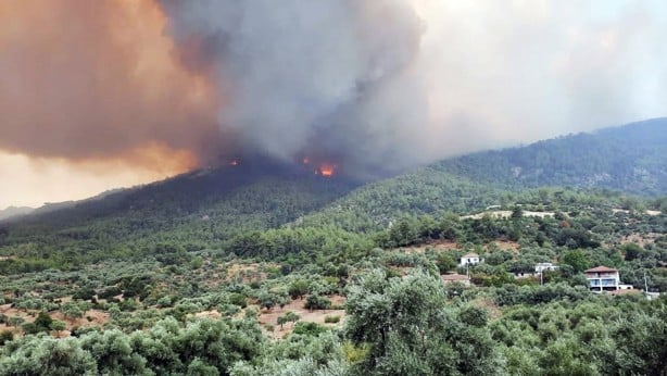 Orman yangınında 4 mahalle tehdit altında!
