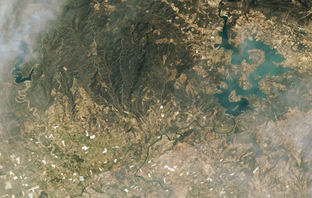 Foto - Orman yangınları uzaydan görüntülendi!