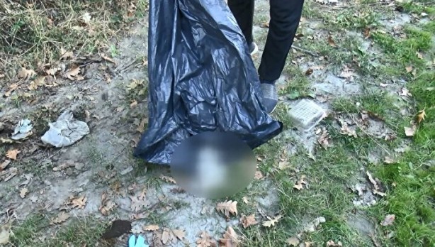 Ormandaki çöp poşetinden vahşet çıktı